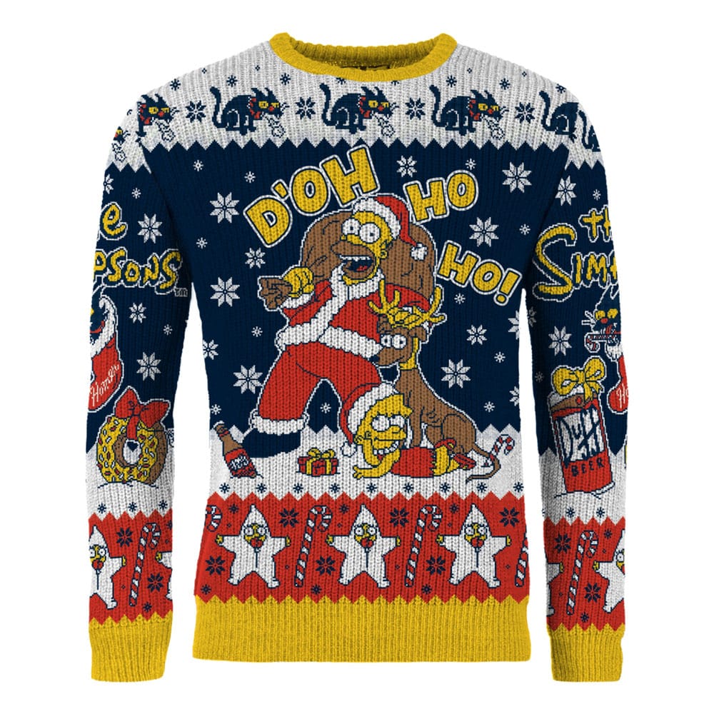 Simpsons Christmas Sweater D'oh Ho Ho! Size L