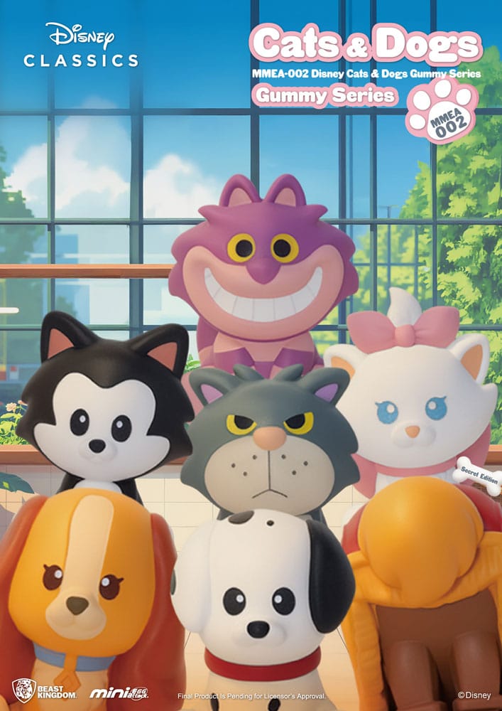 Disney Cats & Dogs Mini Egg Attack Blind Box Figures Gummy Series 3 cm Assortment (24)