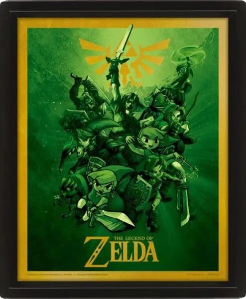 The Legend of Zelda 3D Lenticular Poster Link