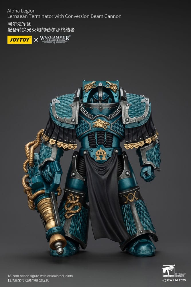 Warhammer The Horus Heresy Action Figure Alpha Legion Lernaean Terminator with Conversion Beam Cannon 20 cm
