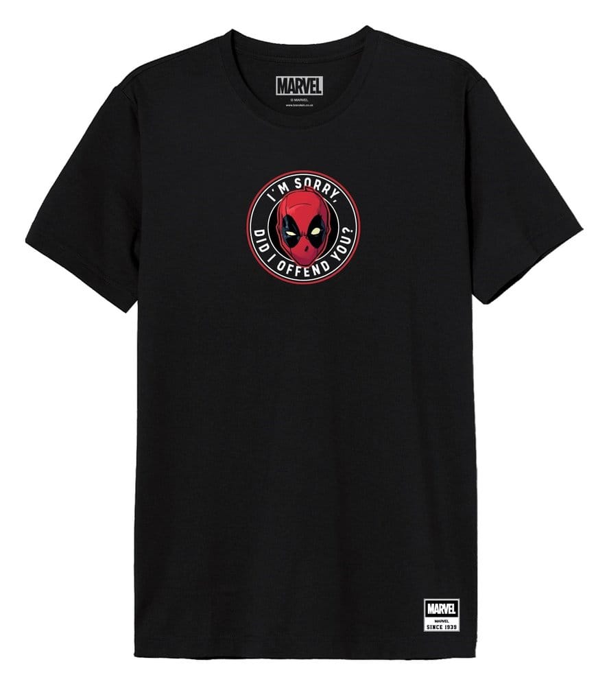 Marvel T-Shirt Deadpool Mask Size M
