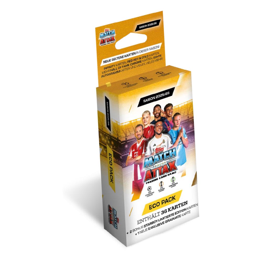 UEFA Champions League Match Attax Trading Cards 2025/26 Eco Pack *German Version*