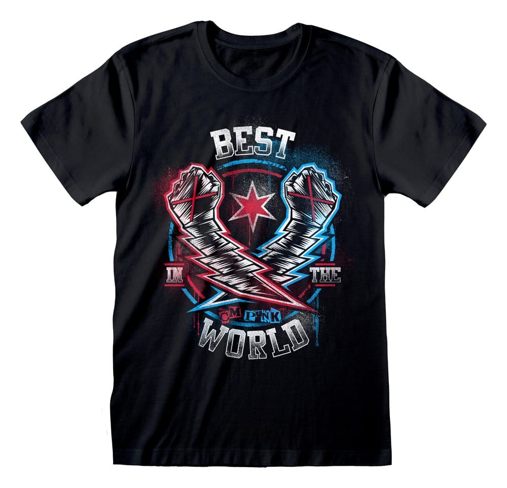 WWE T-Shirt CM Punk Best In The World Black Size S
