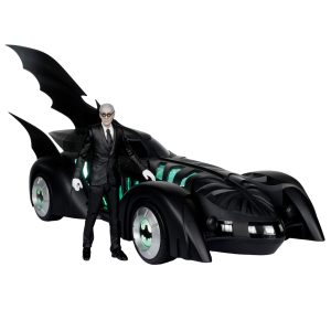 Batman Forever DC Multiverse Action Figure with Vehicle Alfred Pennyworth & Batmobile (Gold Label) 79 cm