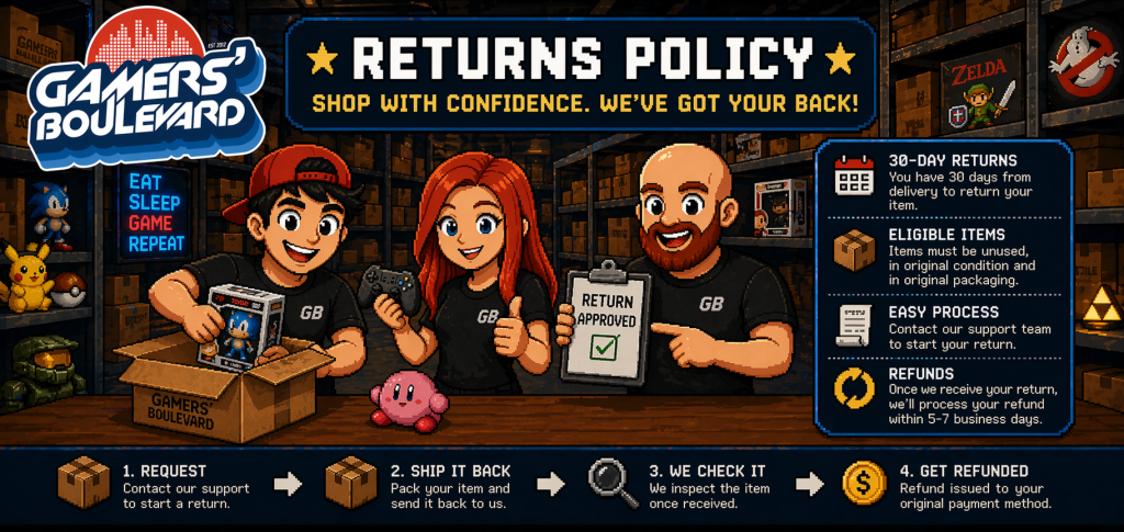 Gamers' Boulevard Returns Policy