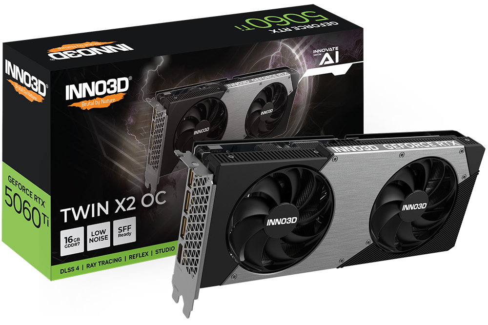 INNNO3D GeForce RTX 5060 Ti 16GB GDDR7 Twin X2 OC