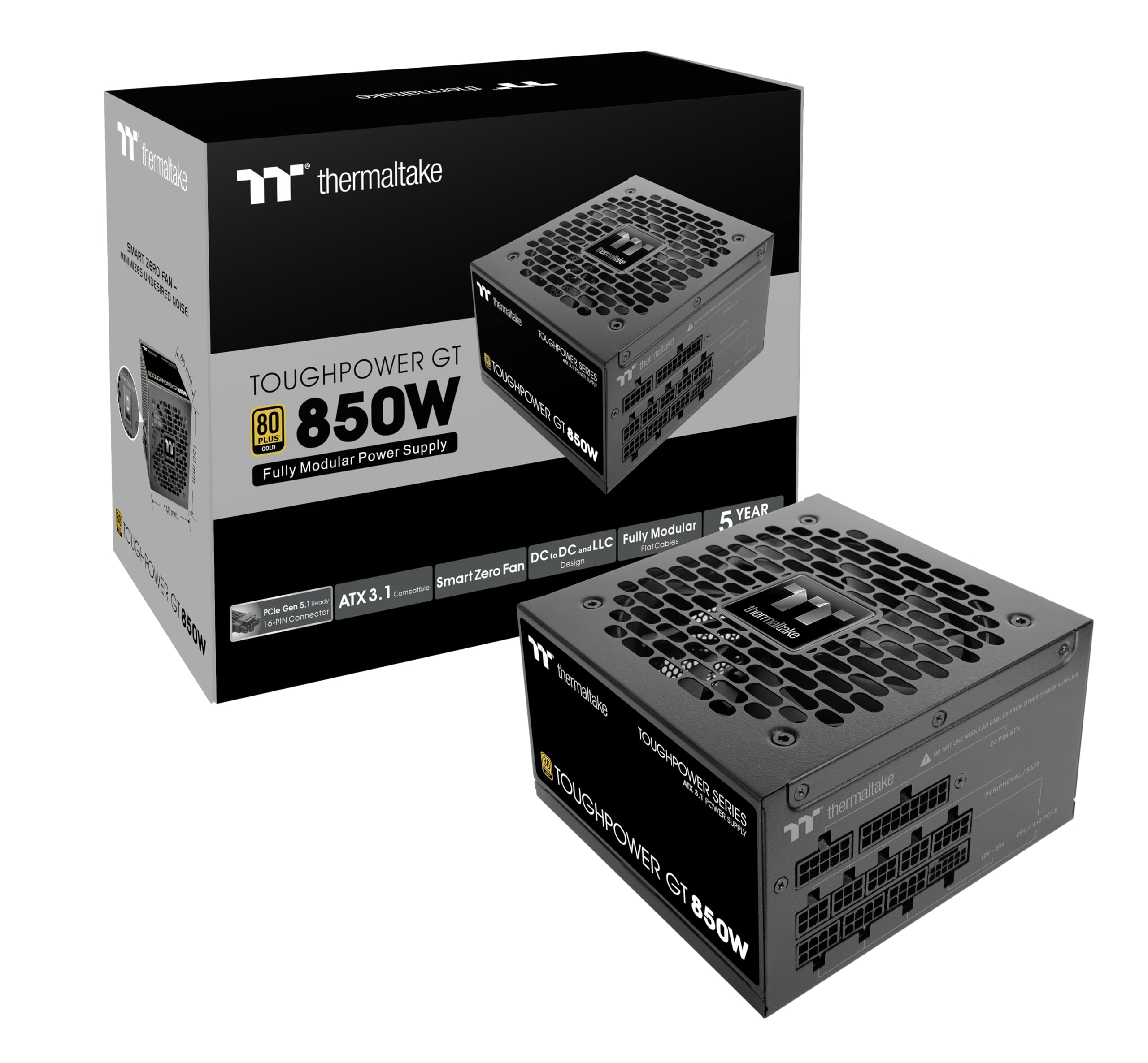 Thermaltake Toughpower GT 850W ATX3.1 GEN5 80+ Gold