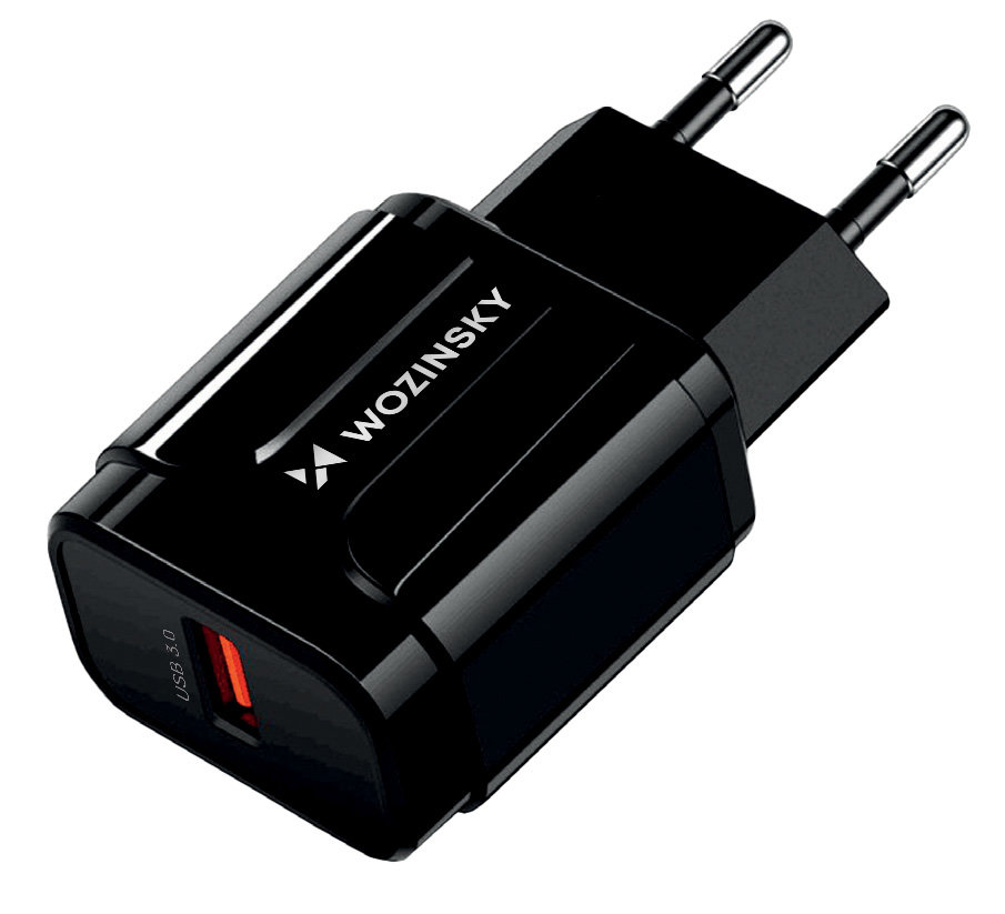 Wozinsky USB Quick Charge charger black (WWC-B02)