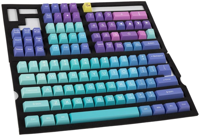 Ducky Azure SA keycap set/ US/ ABS/ Seamless double shot/ Azure theme keycaps