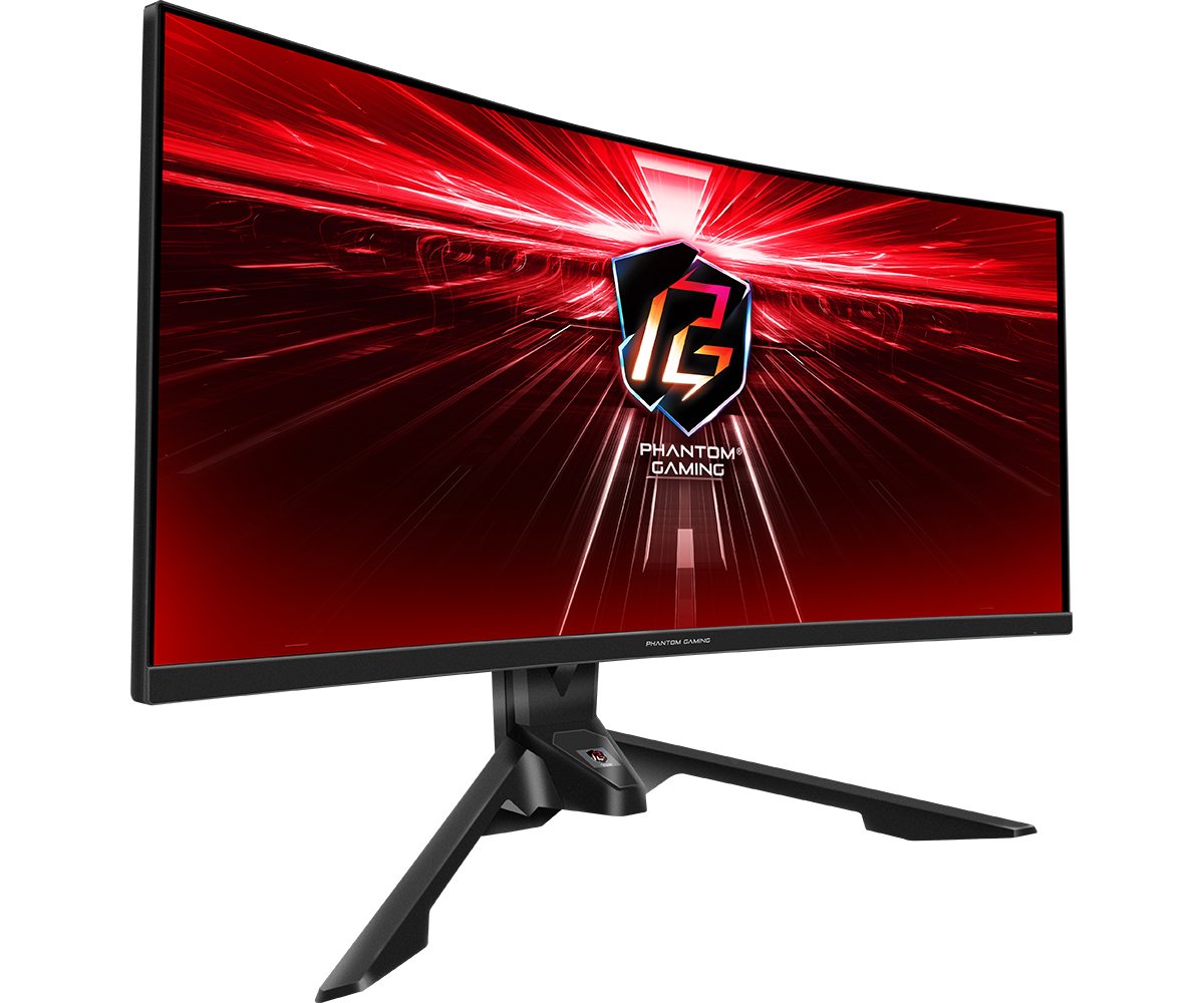 ASRock Phantom PG34WQ15R3A VA Curved Gaming Monitor 34&amp;amp;amp;amp;quot; QHD 2560x1440 165Hz