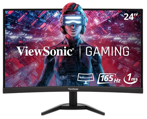 Viewsonic VX Series VX2418C computer monitor 61 cm (24\") 1920 x 1080 pixels LCD Black