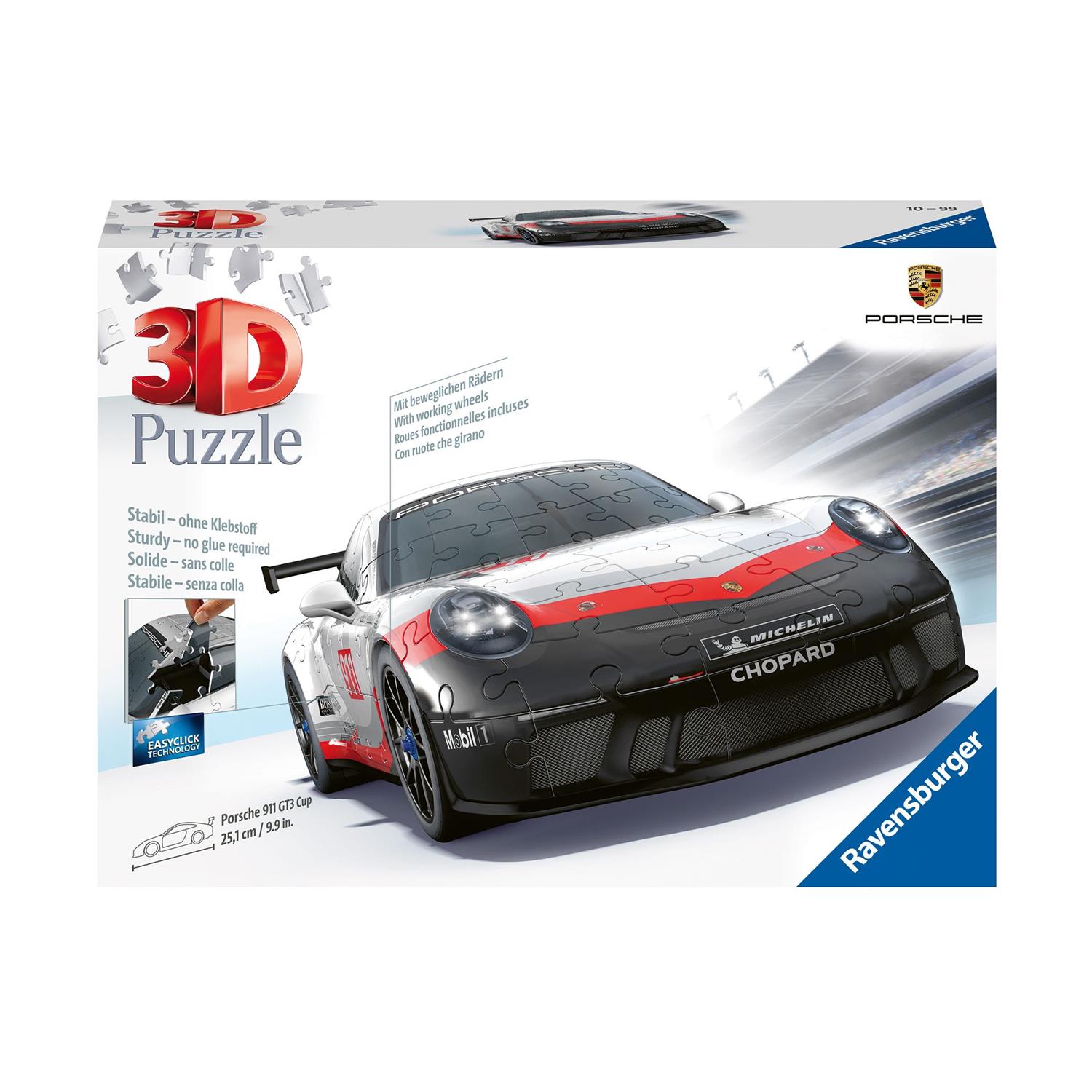Ravensburger 3D Puzzle: Porsche 911 GT3 Cup (108 pcs) (11557)
