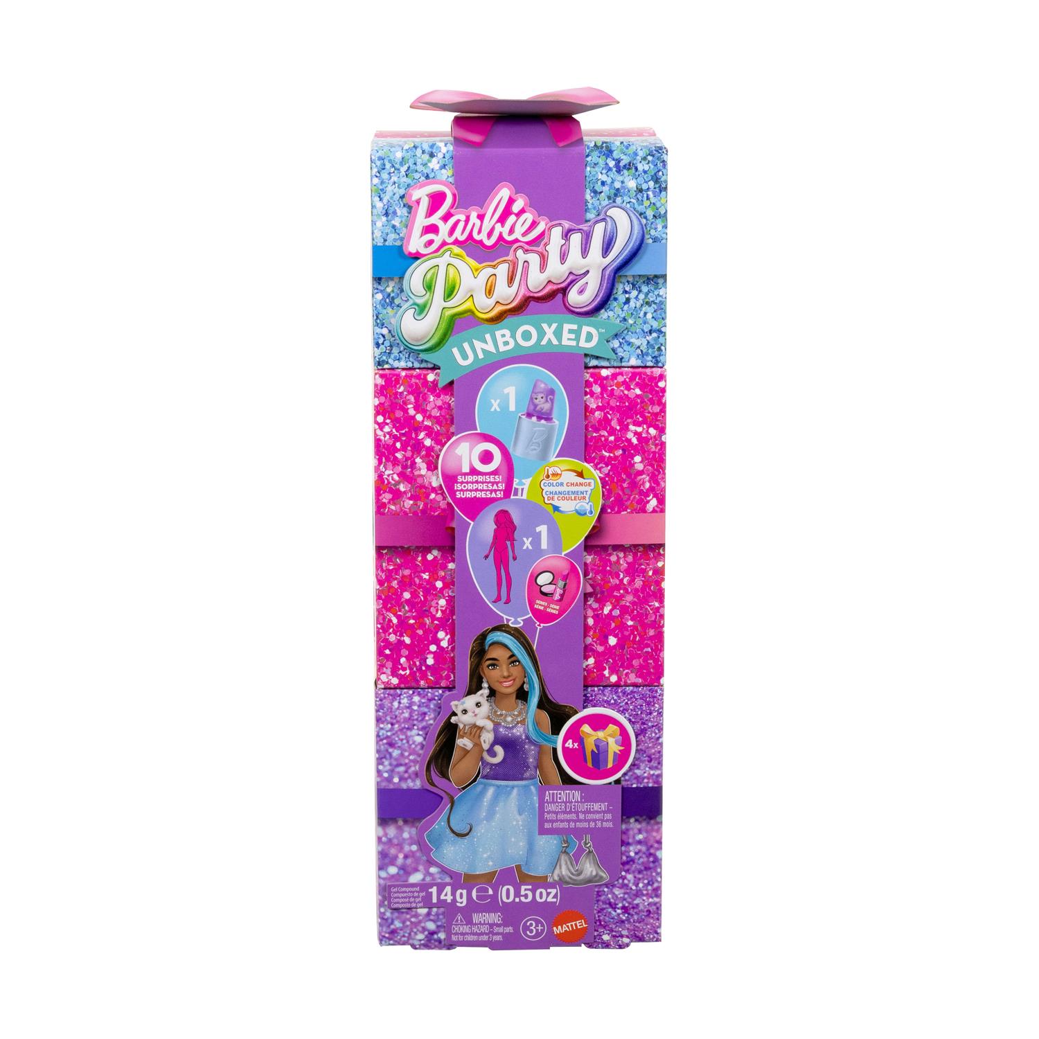 Mattel Barbie Reveal: Glam Party Unboxed - Brunette Doll (JFY66)