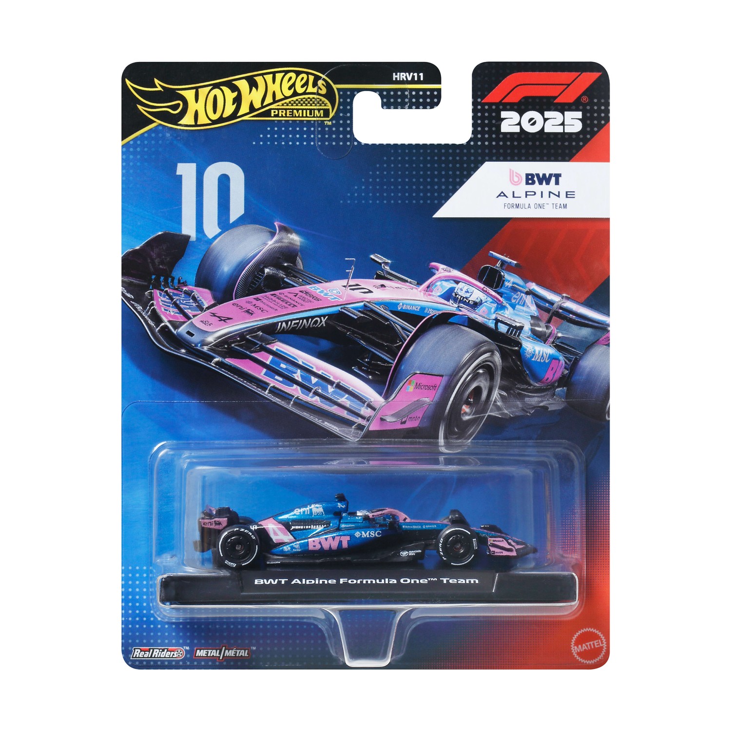 Mattel Hot Wheels Premium: F1 – BWT Alpine Formula One Team Vehicle (JKD82)