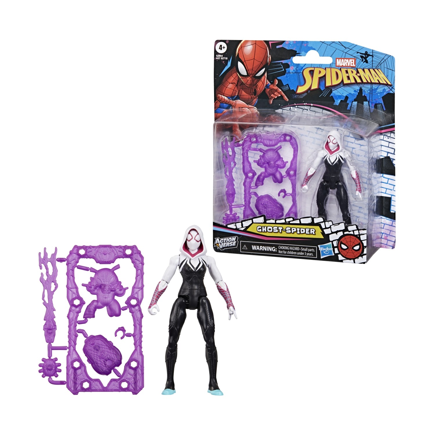 Hasbro Marvel: Action Verse Spider-Man - Ghost Spider-Man Action Figure (G2854)