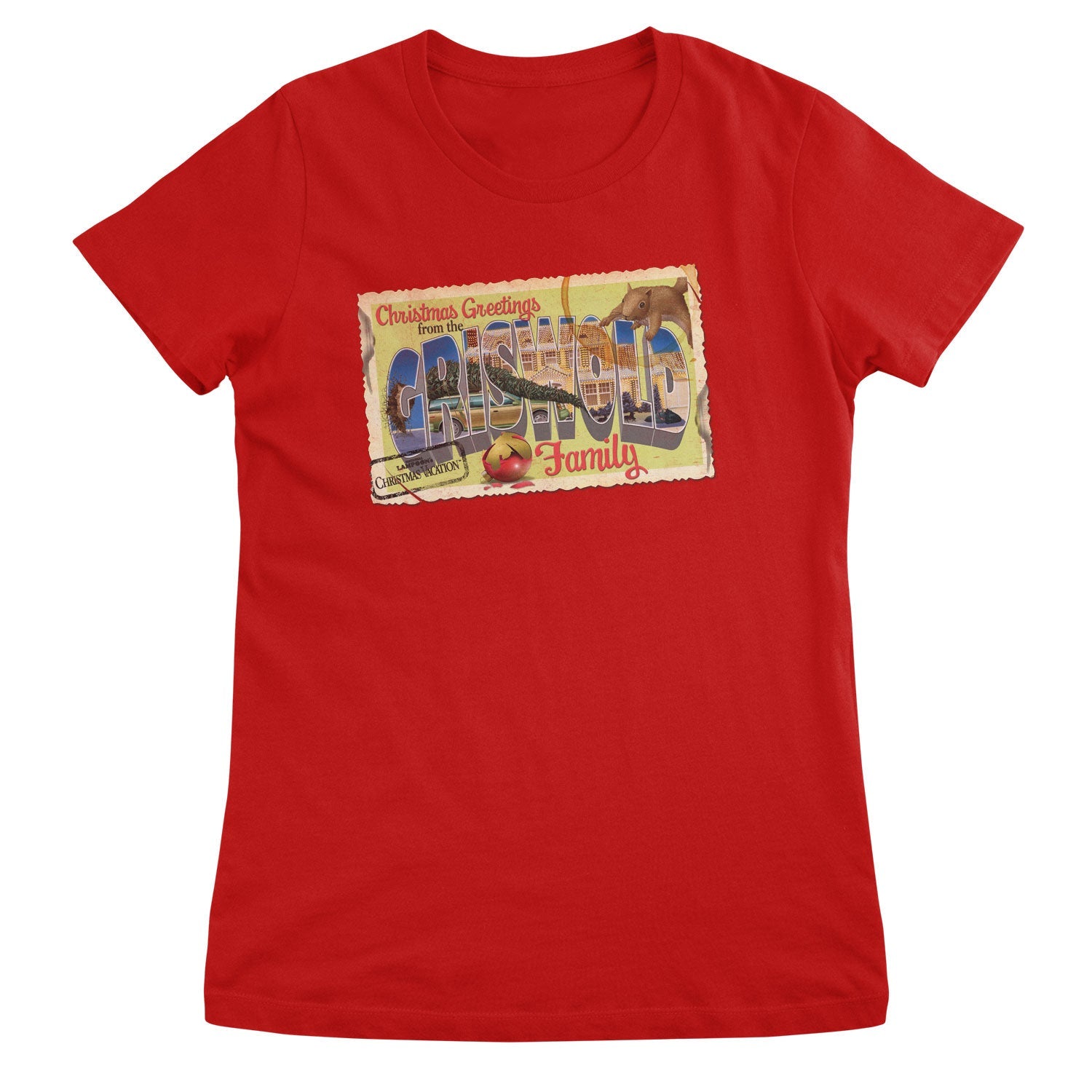 Christmas Greeting From The Griswold Family Girly Tee
