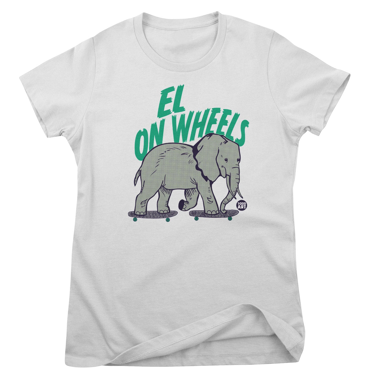 El On Wheels - ToddArt Girly Tee