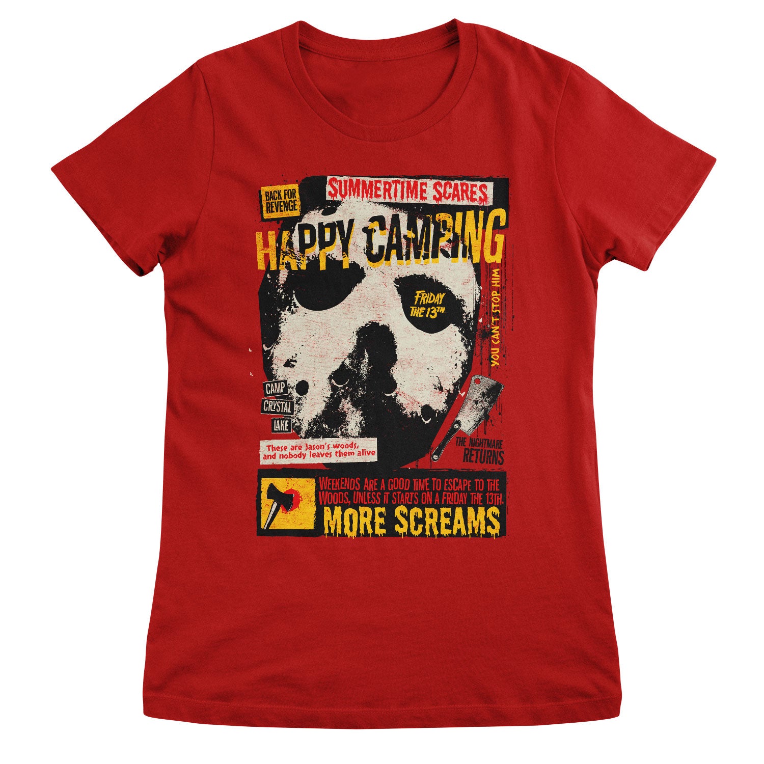 Friday The 13th - Happy Camping Girly Tee
