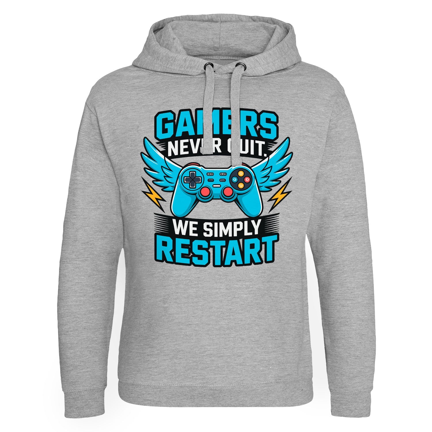Gamers Never Quit - We Simply Restart Epic Hoodie