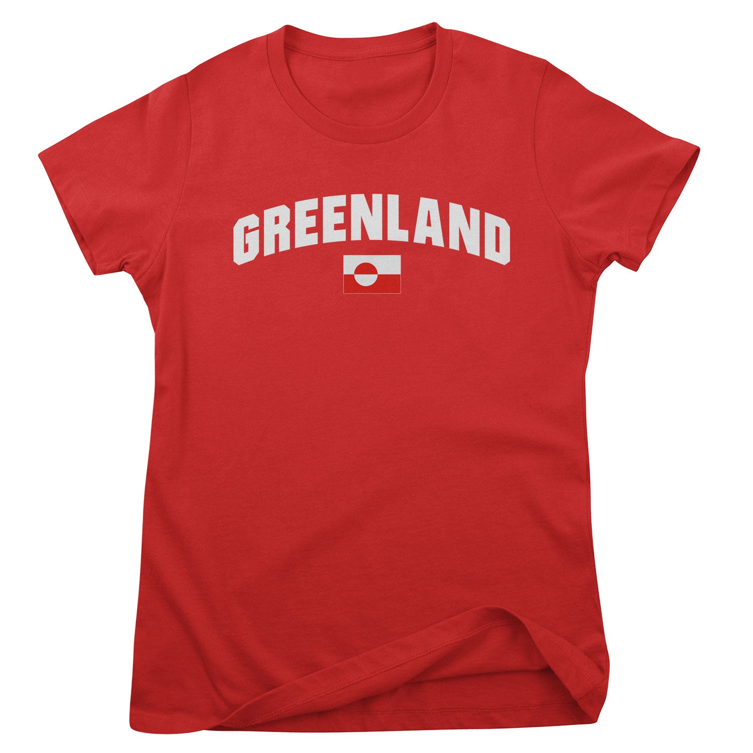 Greenland Flag Girly Tee
