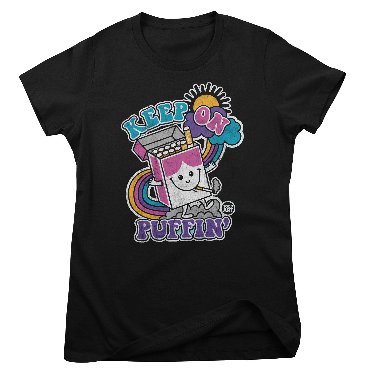 Keep On Puffin' - ToddArt Girly Tee