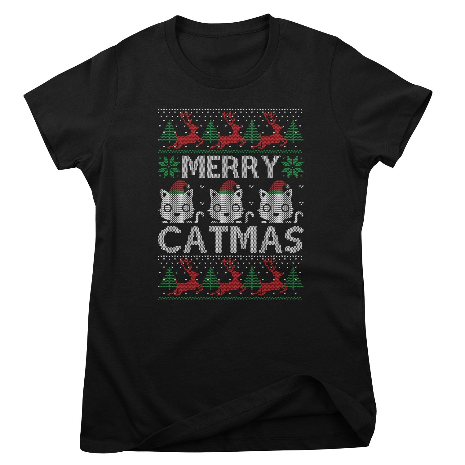 Merry Catmas Girly Top