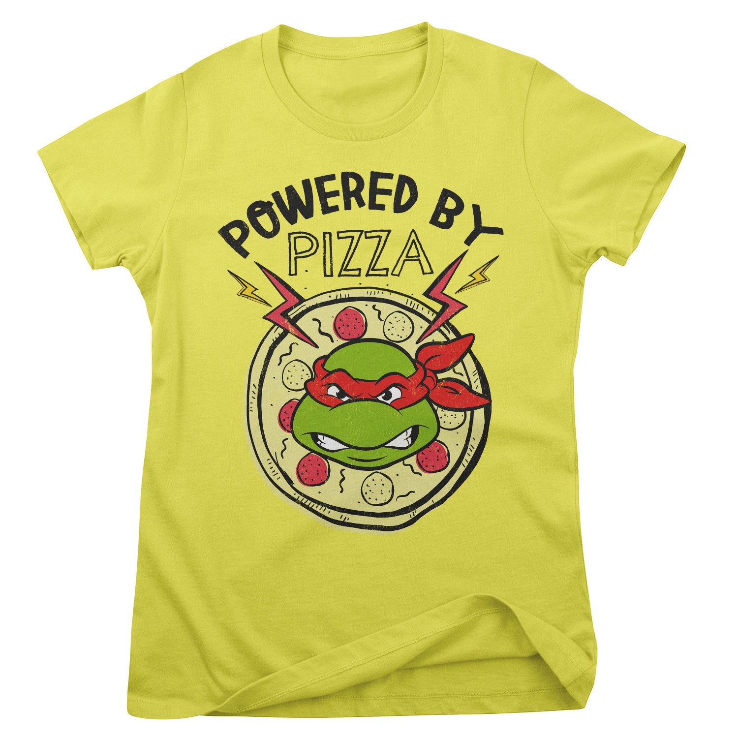 Powered By Pizza Girly Tee