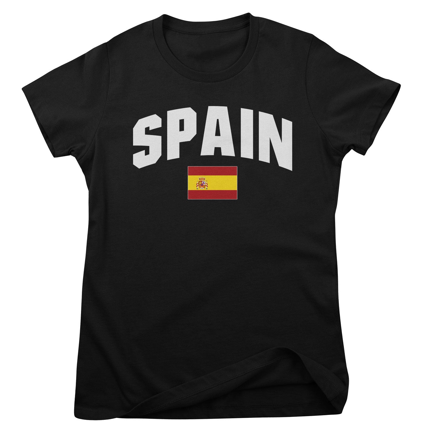 Spain Flag Girly Tee