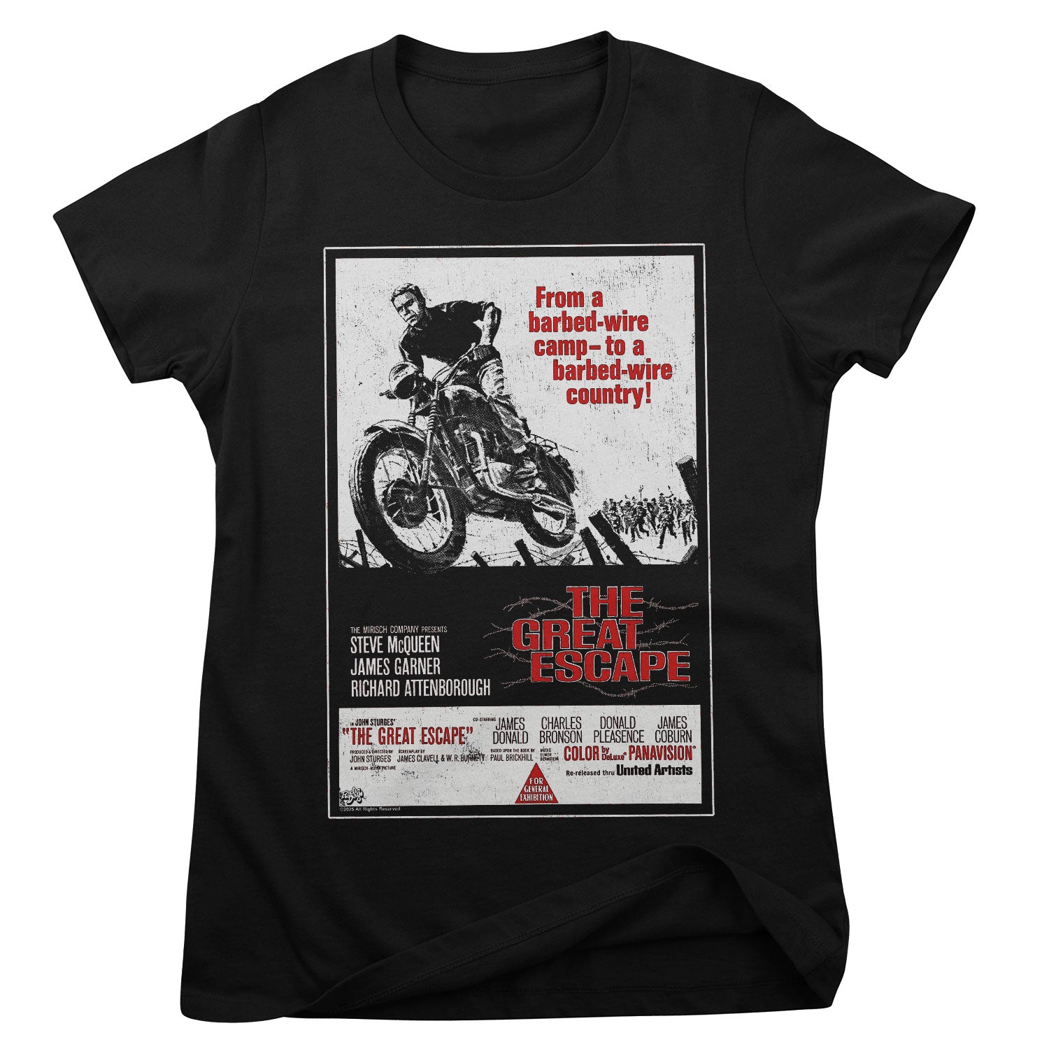 The Great Escape Movie Poster Girly Tee