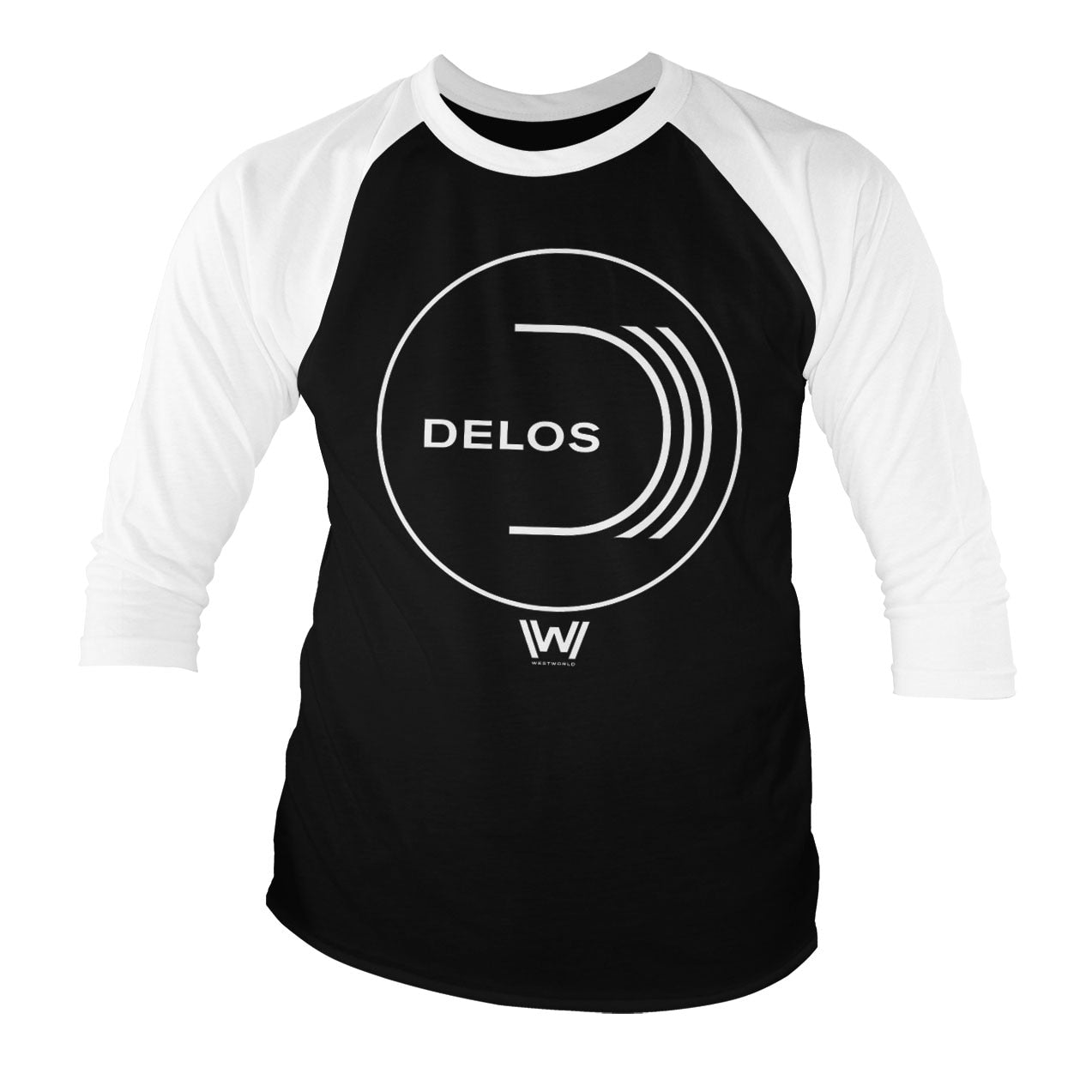Westworld DELOS Logo Baseball 3/4 Sleeve Tee