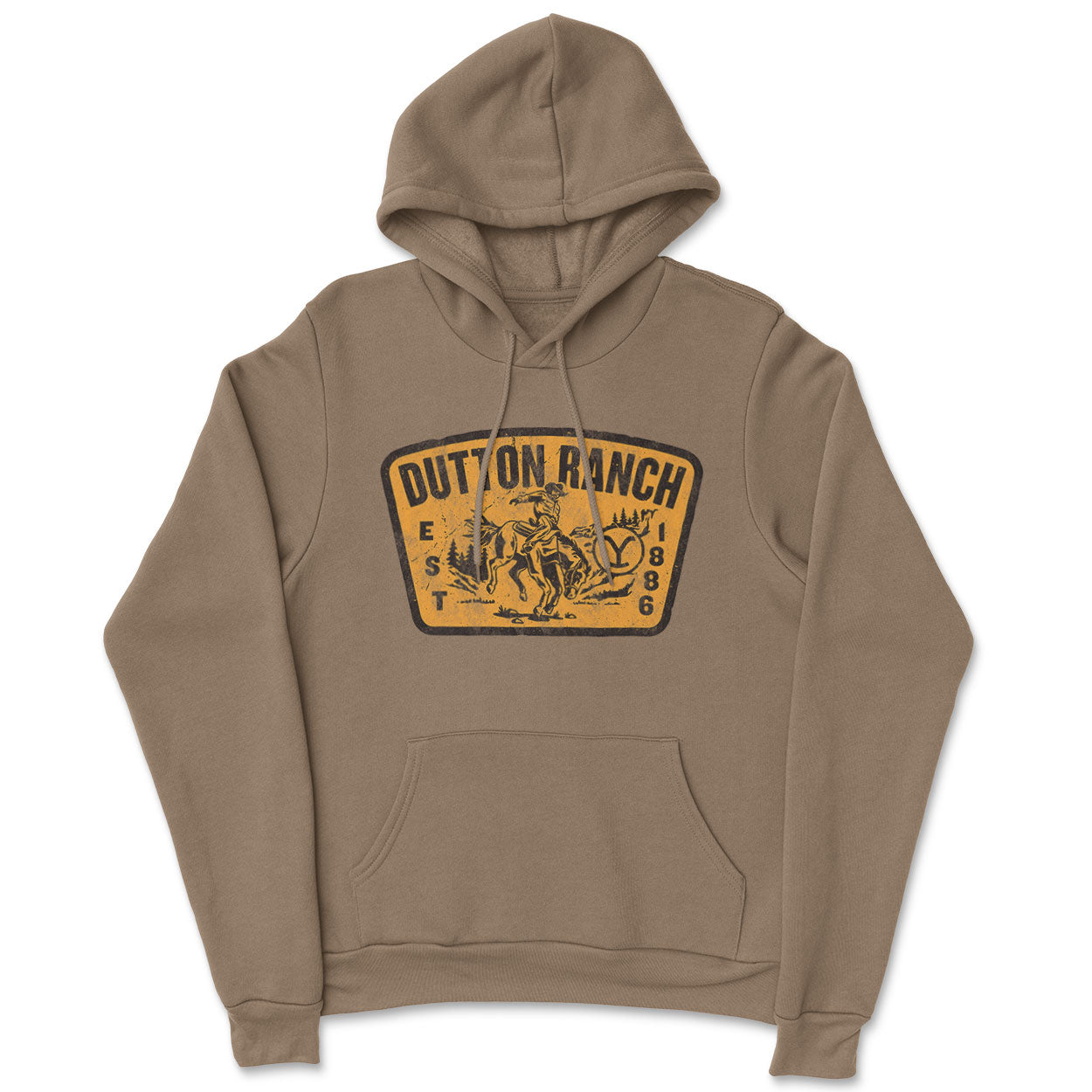 Yellowstone - Washed Dutton Ranch Patch Hoodie