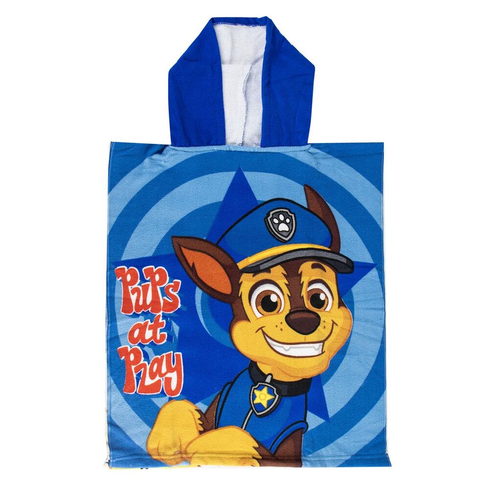 Paw Patrol microfibre poncho beach towel