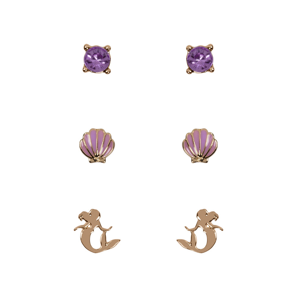 Disney The Little Mermaid Set 3 pairs of earrings