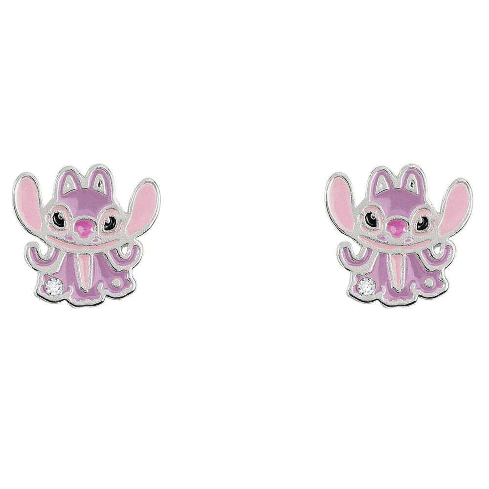 Disney Stitch Angel earrings silver