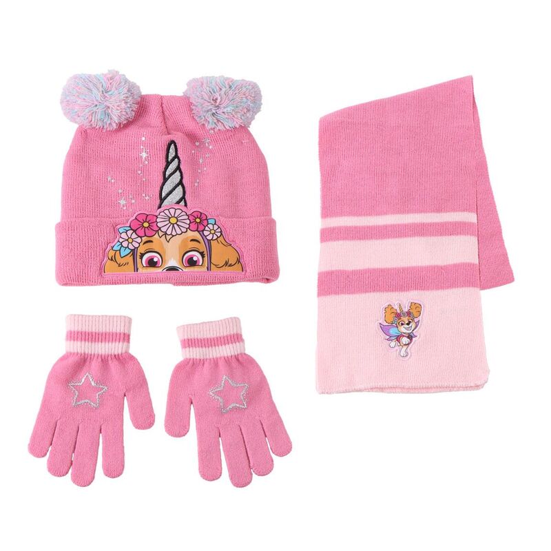 Paw Patrol Skye winter set snood hat gloves