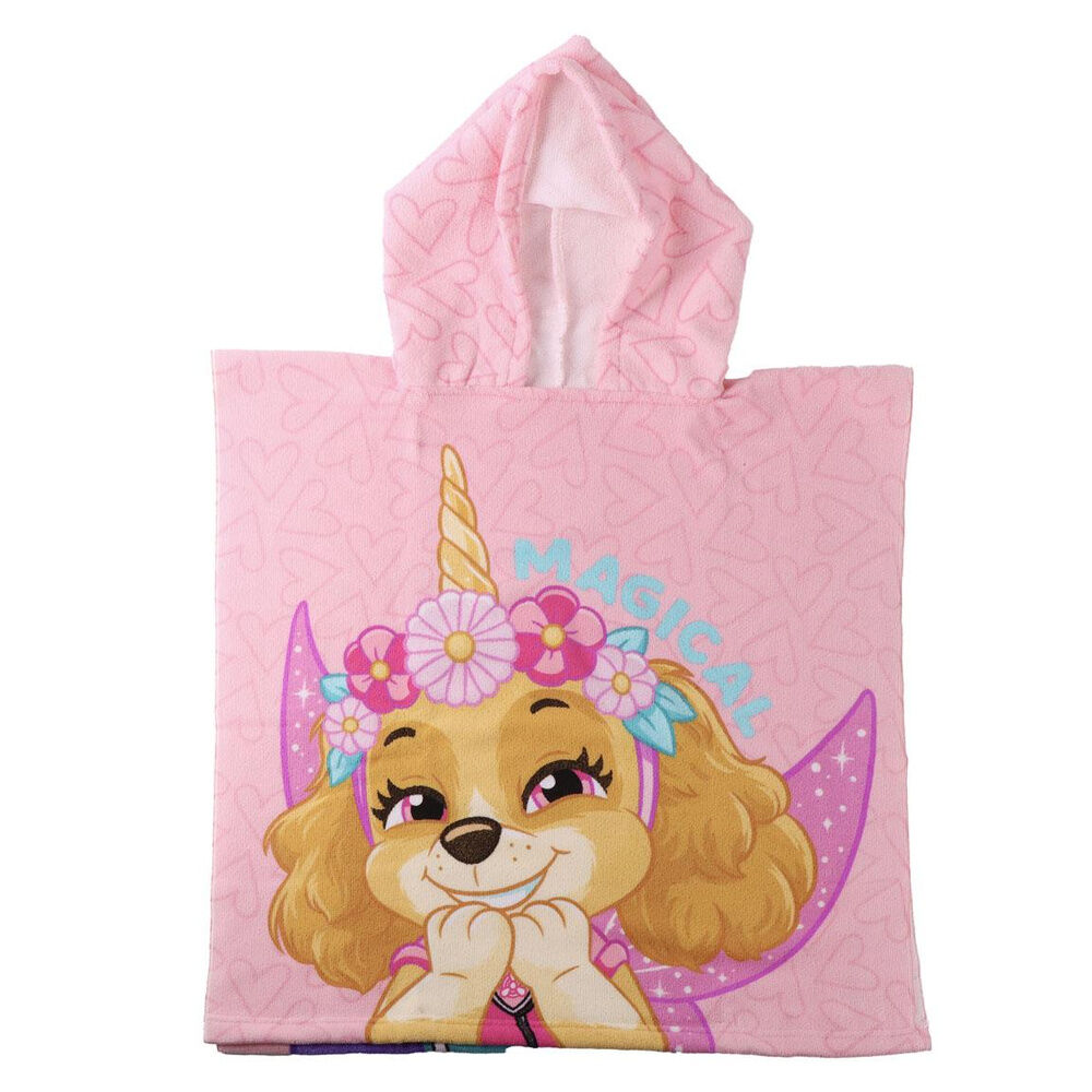 Paw Patrol microfibre poncho beach towel