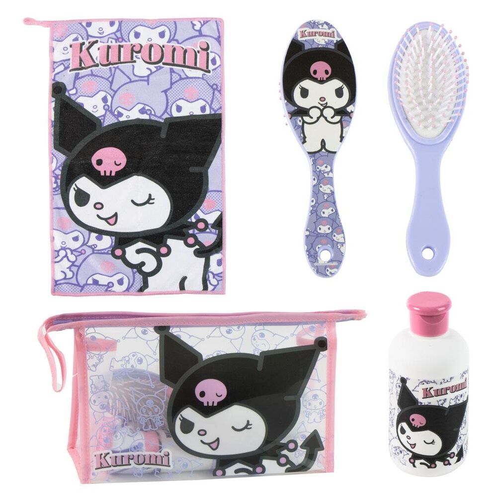 Hello Kitty Kuromi toiletries bag set