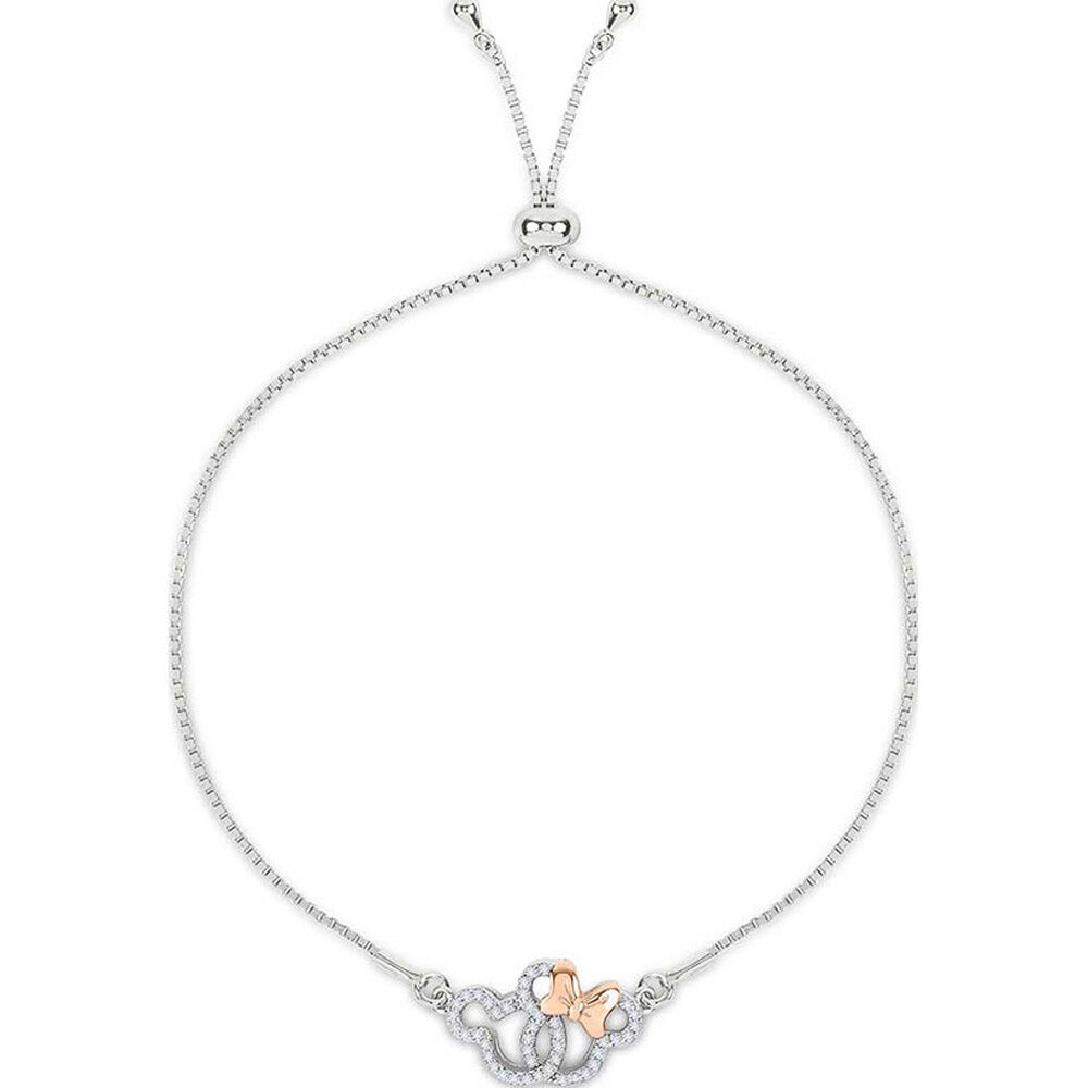 Disney Mickey & Minnie sterling silver bracelet