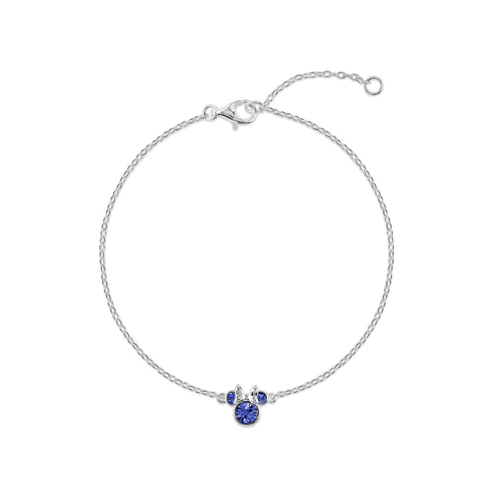 Disney Minnie September sterling silver bracelet