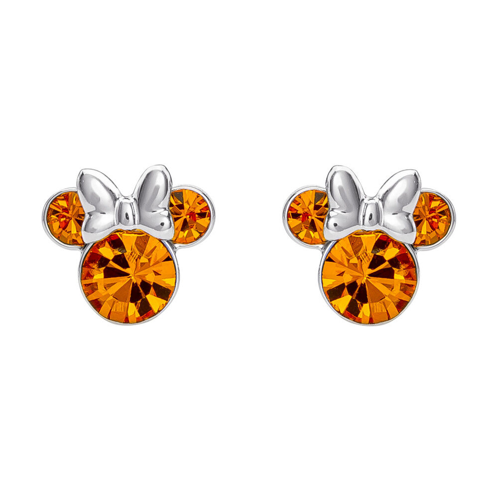 Disney Minnie November sterling silver earrings