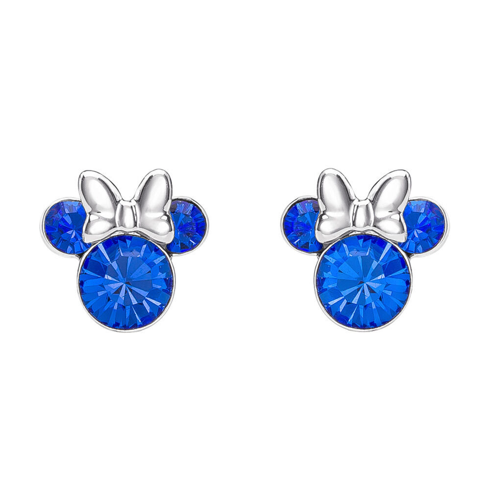 Disney Minnie September sterling silver earrings