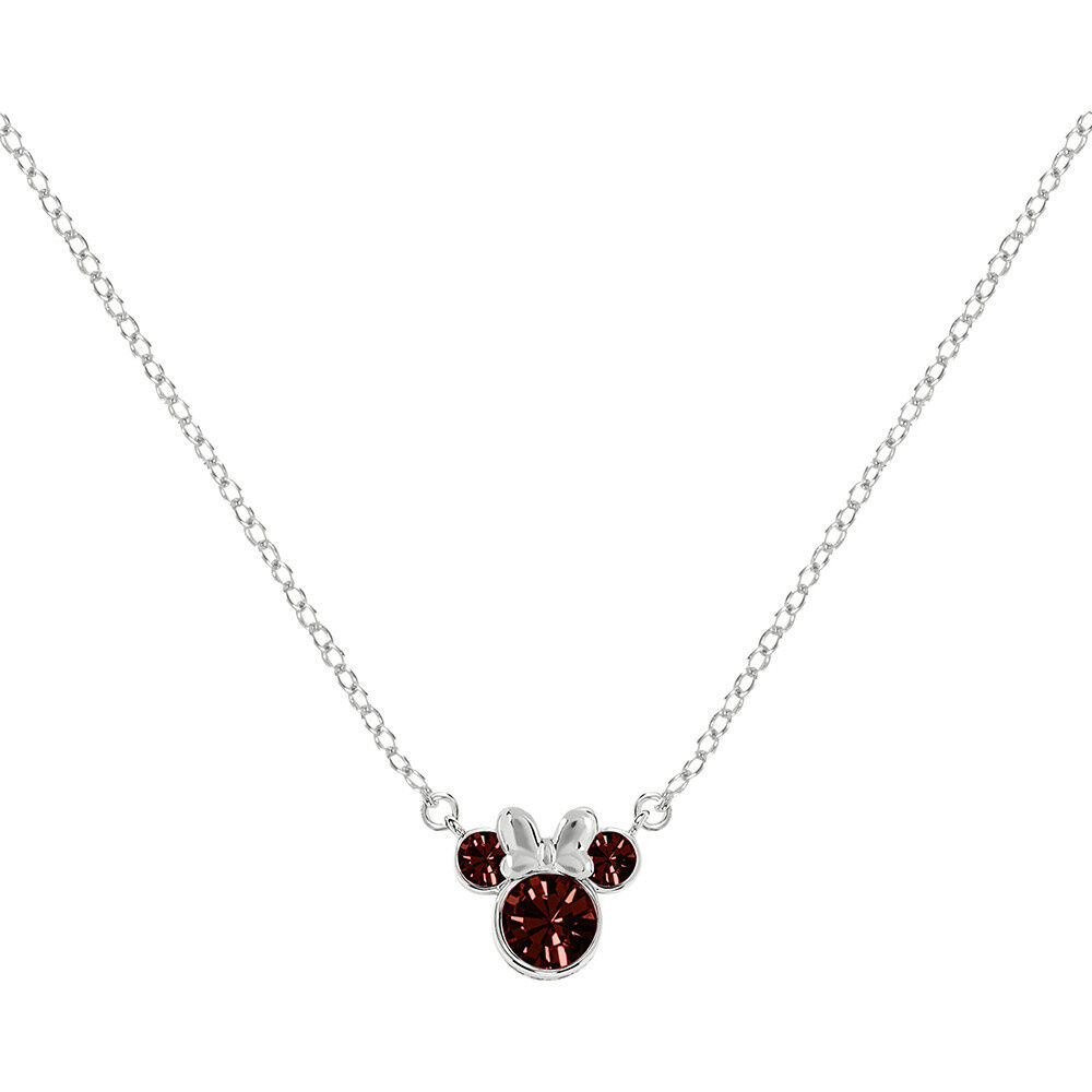 Disney Minnie January sterling silver necklace
