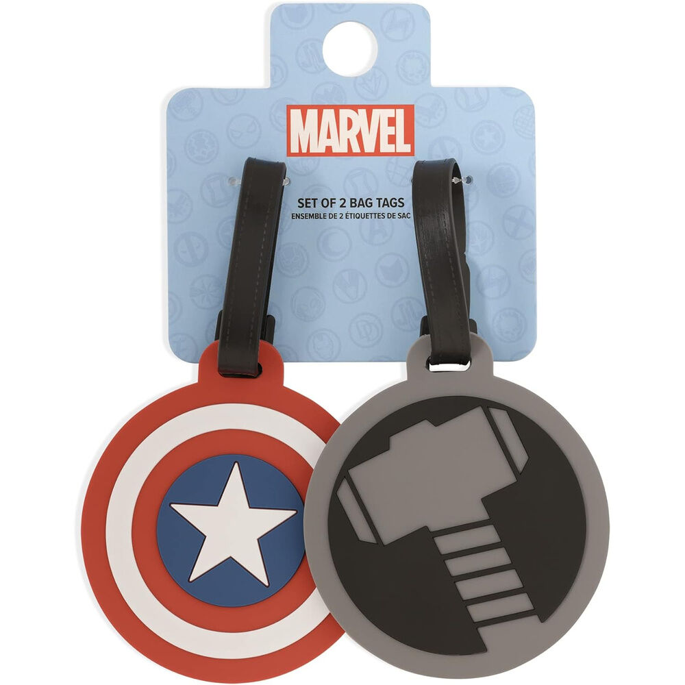 Marvel Avengers set of 2 luggage labels