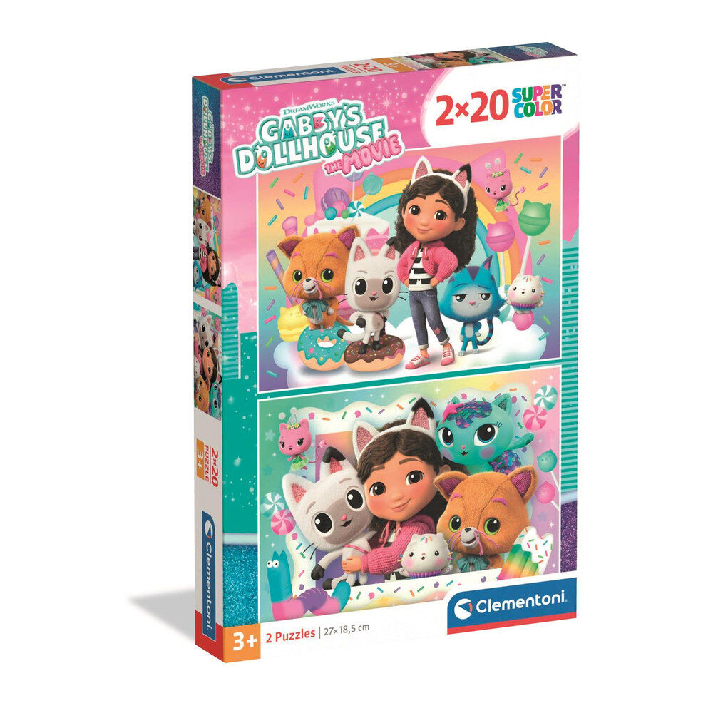 Gabbys Dollhouse puzzle 2x20pcs