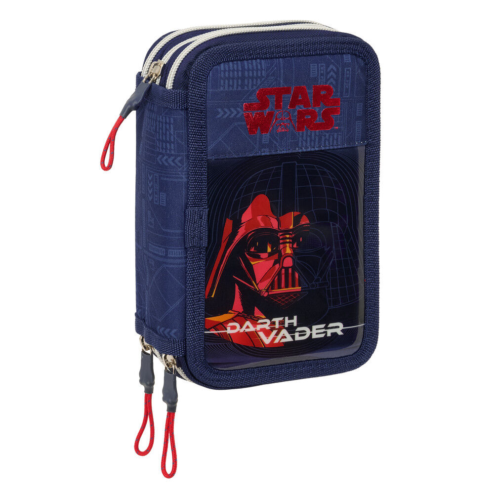 Star Wars Darth Vader triple pencil case 37pcs