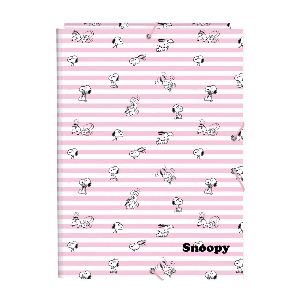 Snoopy A4 cardboard binder with flaps