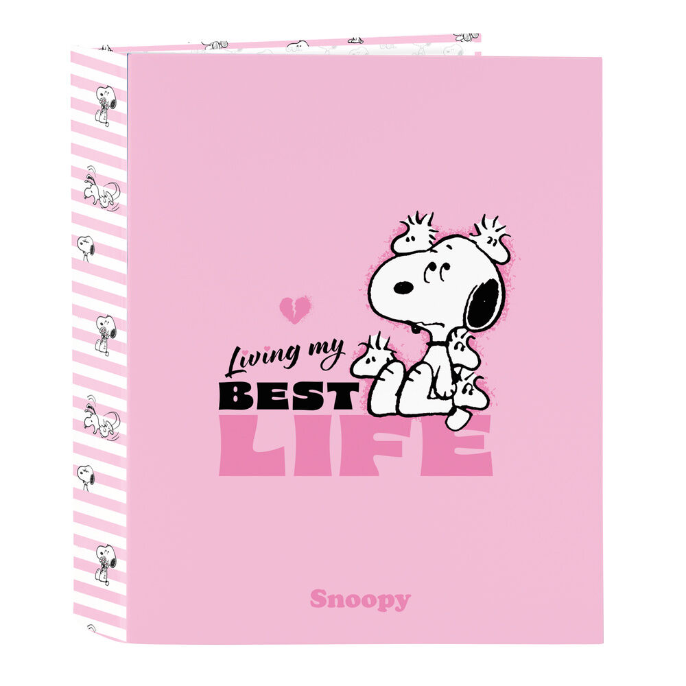 Snoopy A4 cardboard 4 rings binder