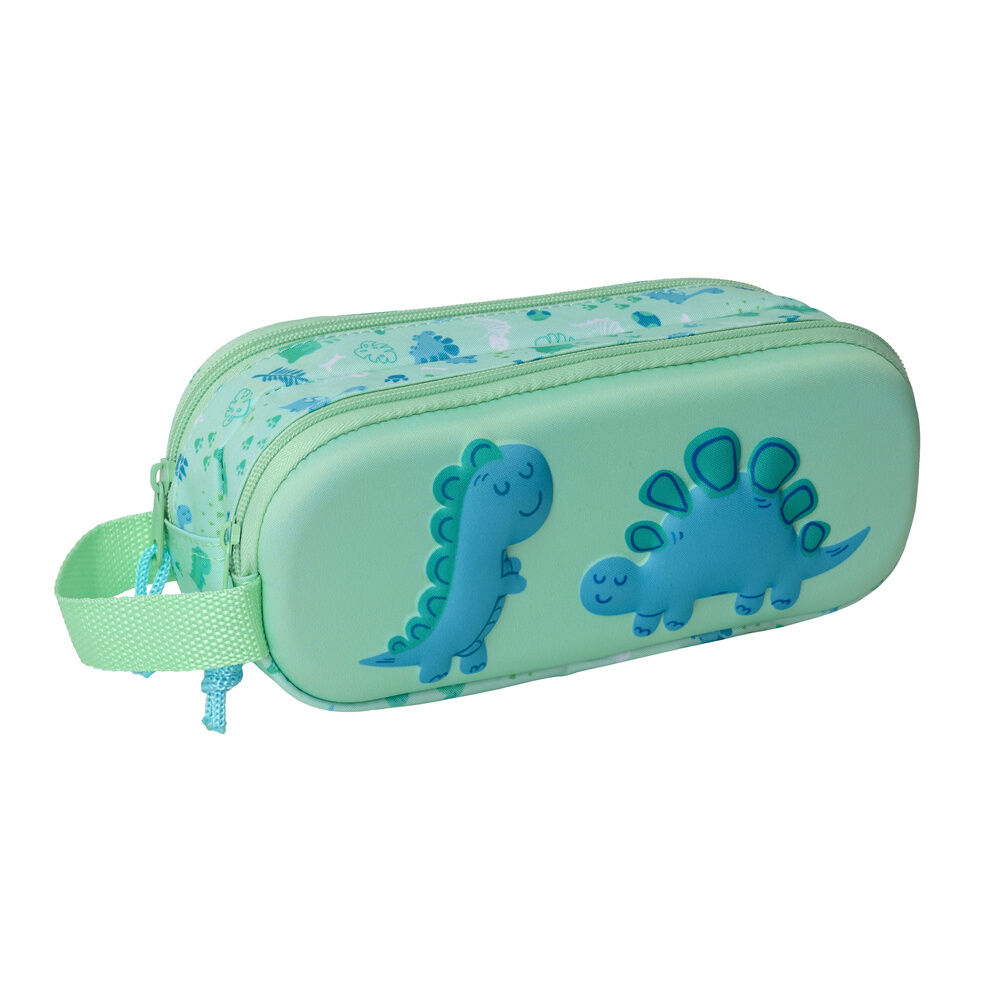 Dino 3D double pencil case