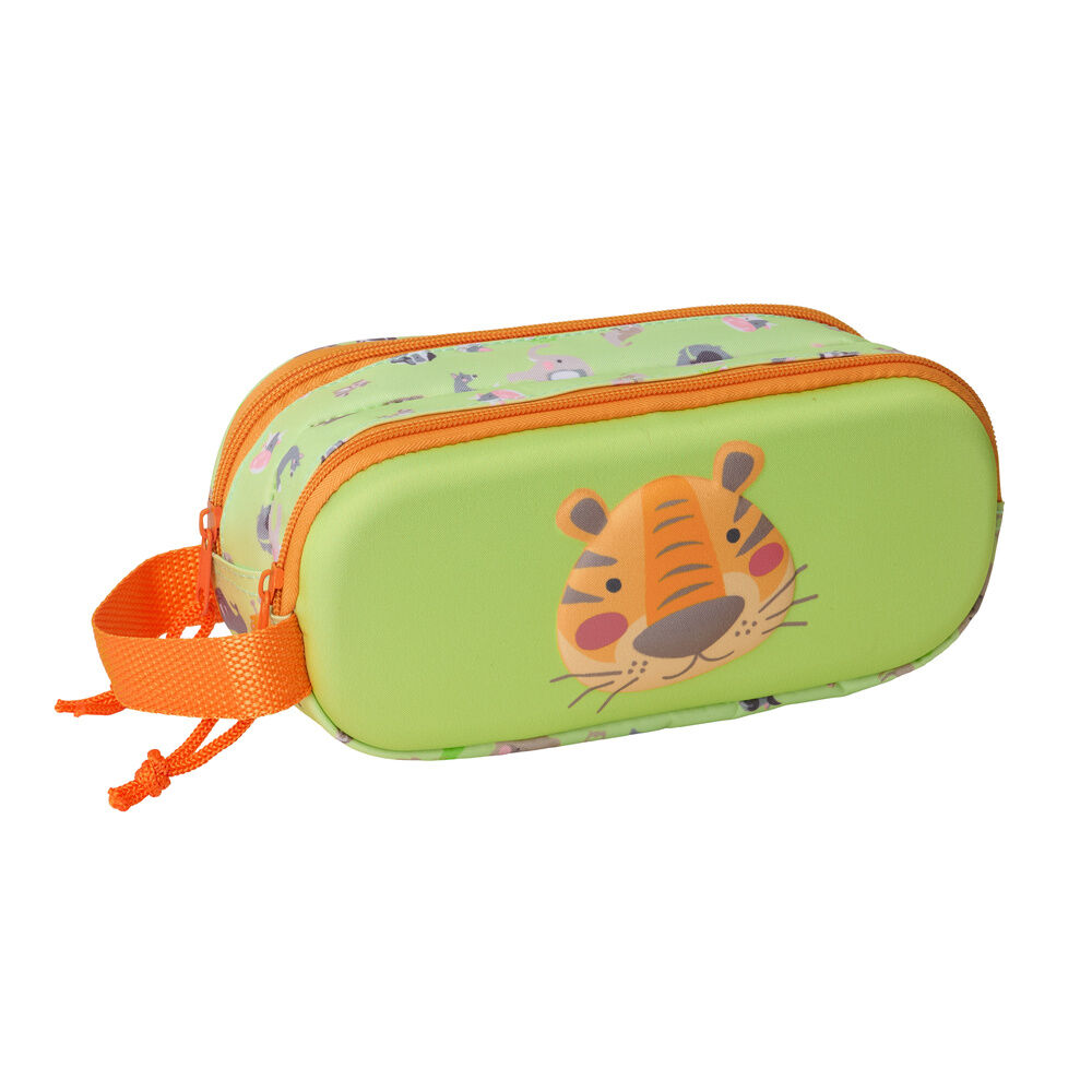 Tiger 3D double pencil case