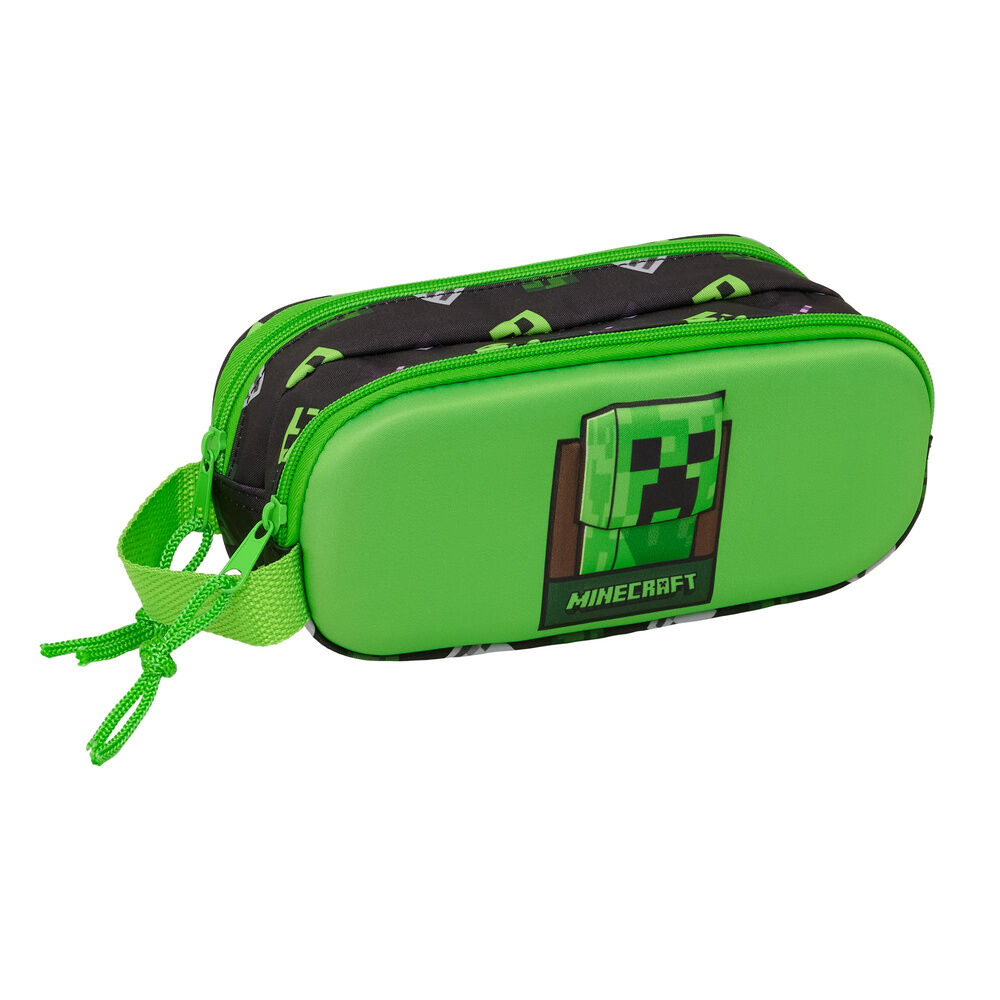 Minecraft 3D double pencil case